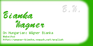 bianka wagner business card